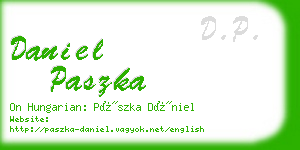 daniel paszka business card